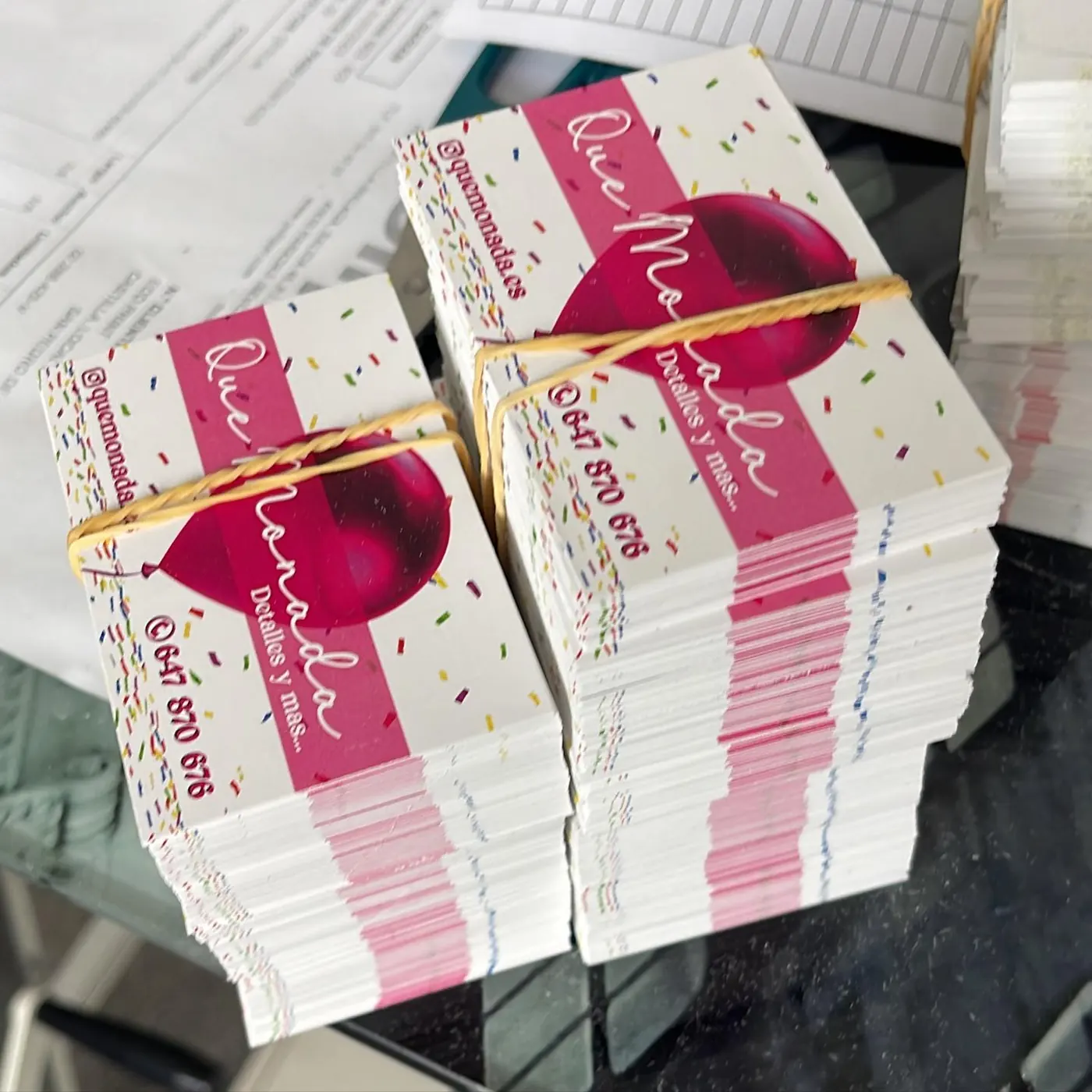 Tarjetas de visita a todo color